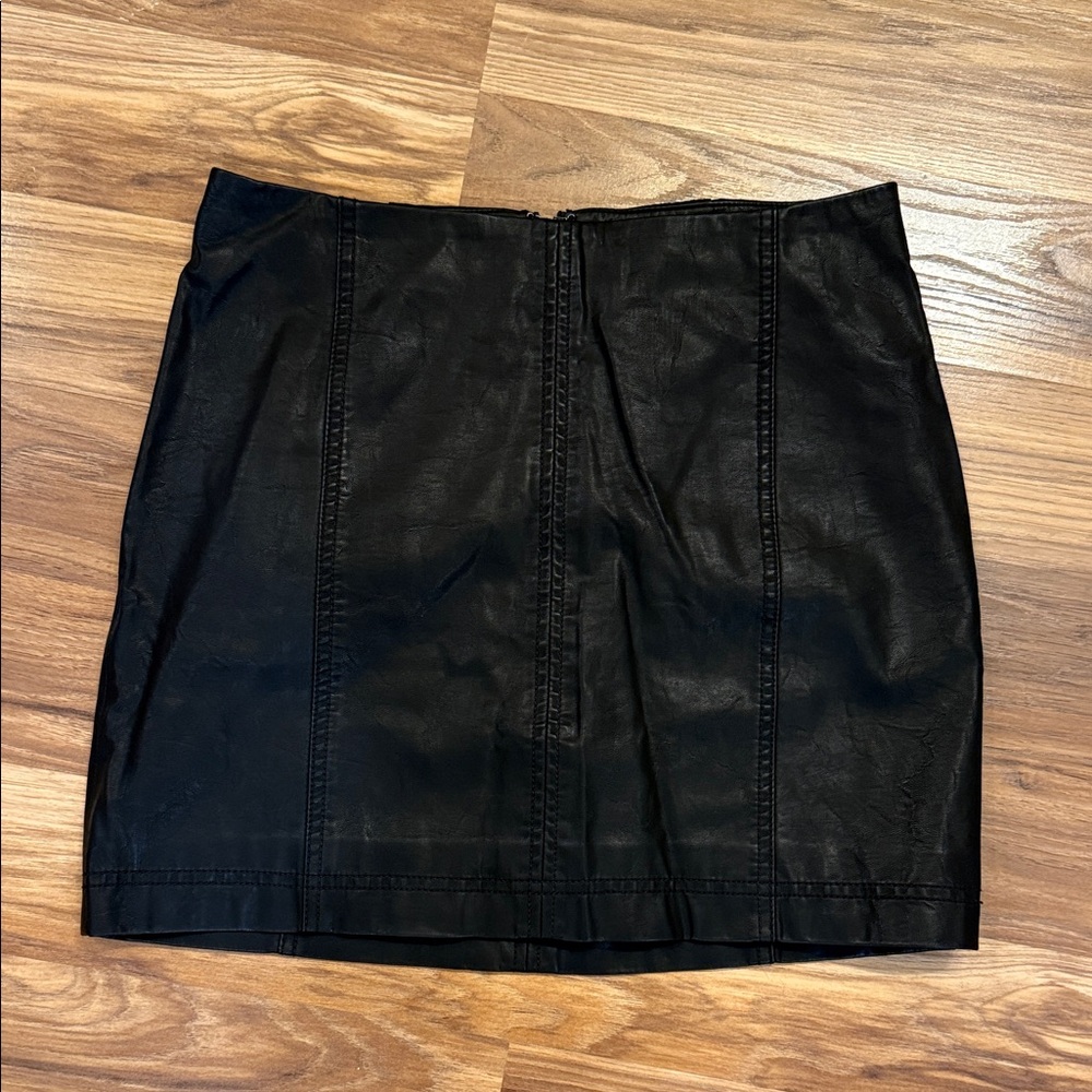 Free People Black Mini Skirt